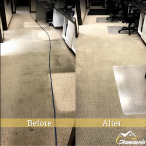 Before & After Office Carpet Cleaning